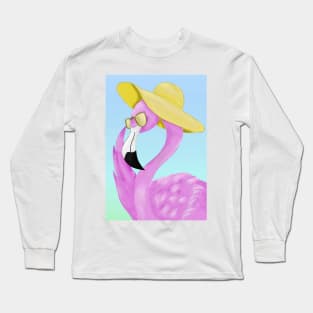 Summer flamingo Long Sleeve T-Shirt